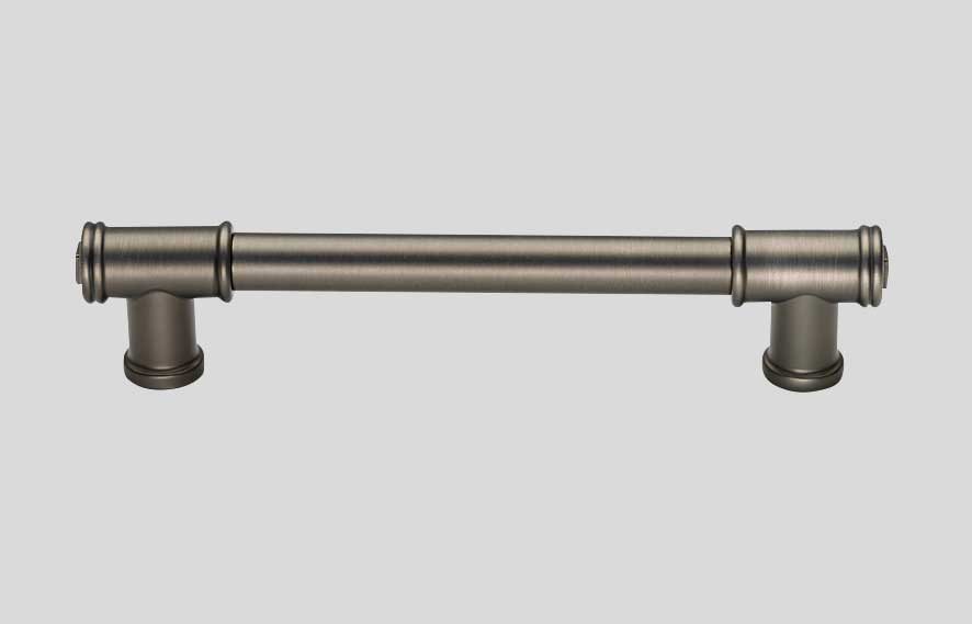 736 Metallgriff Edelstahlfarbig Schwarz 160 mm