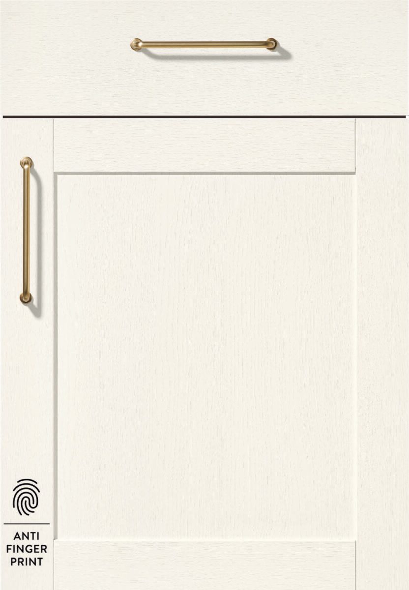 613 Lacklaminat Holzstruktur Weiß